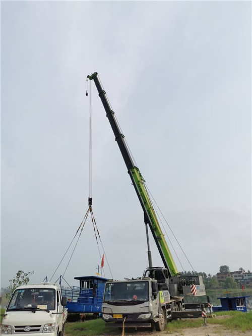 安福县桥梁建设吊装案例